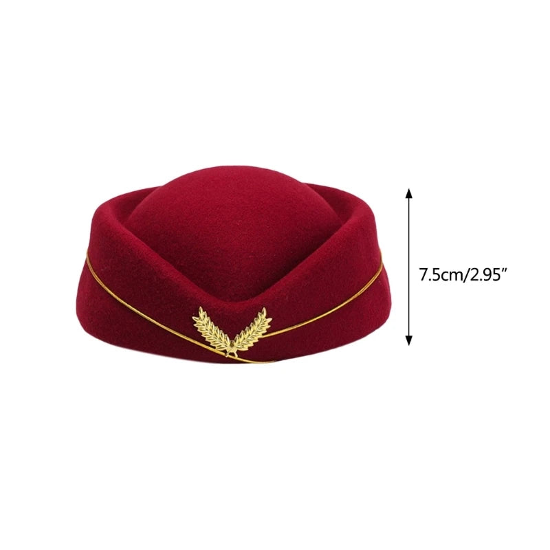 Chapeau Hôtesse de l’Air – Accessoire Uniforme & Cosplay Élégant Femme FelizShop