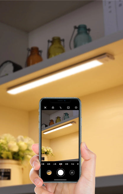LED Cabinet Light USB Type-C Rechargeable Motion Sensor Led Lamp for Kitchen Wardrobe Cabinet Lighting 20cm/30cm/40cm/50cm/60cm 🚚 Livraison rapide en 8 à 12 jours ouvrés depuis la France FelizShop