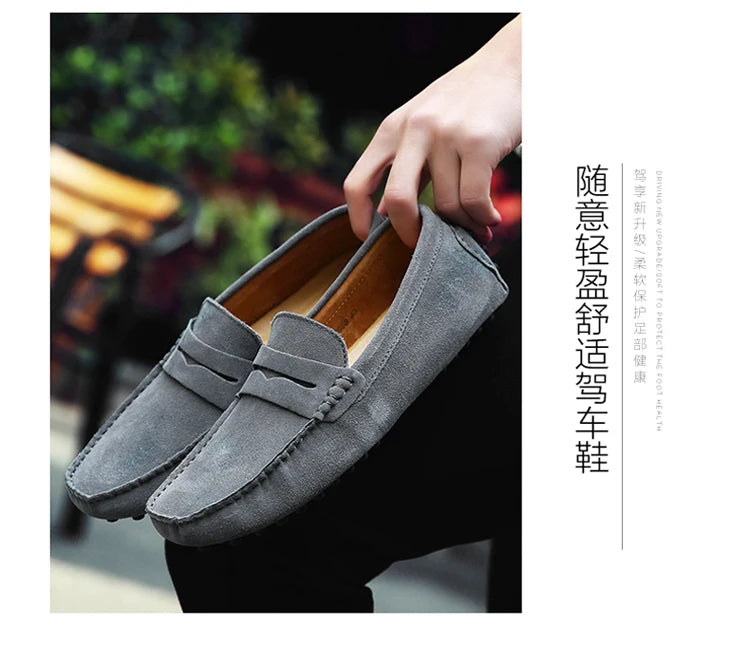 Chaussures homme 38–50 – Chaussures décontractées en cuir véritable – Mocassins tendance pour homme – Slip-on, chaussures plates pour conduite🚚 Livraison rapide en 8 à 12 jours ouvrés depuis la France FelizShop