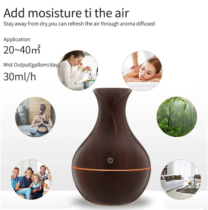 Diffuseur d’Huiles Essentielles USB – 130 ml – Brume Fraîche & Lumière LED – Design Bois Naturel 🚚 Livraison rapide en 8 à 12 jours ouvrés depuis la France ou nos entrepôts européens 🇫🇷
✨ Suivi du c FelizShop