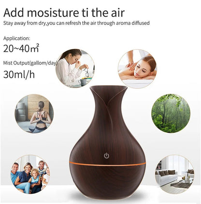 Diffuseur d’Huiles Essentielles USB – 130 ml – Brume Fraîche & Lumière LED – Design Bois Naturel 🚚 Livraison rapide en 8 à 12 jours ouvrés depuis la France ou nos entrepôts européens 🇫🇷
✨ Suivi du c FelizShop