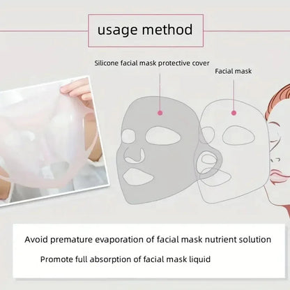 Masque en Silicone 3D Réutilisable – Couvre-Masque Anti-Évaporation pour Soins du Visage🚚 Livraison rapide en 8 à 12 jours ouvrés depuis la France FelizShop
