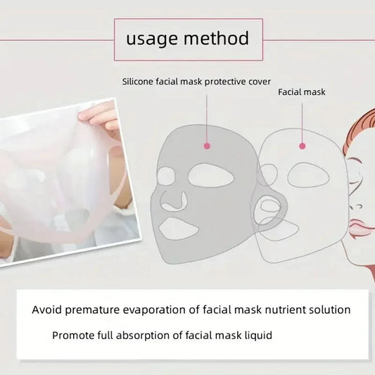 Masque en Silicone 3D Réutilisable – Couvre-Masque Anti-Évaporation pour Soins du Visage🚚 Livraison rapide en 8 à 12 jours ouvrés depuis la France FelizShop