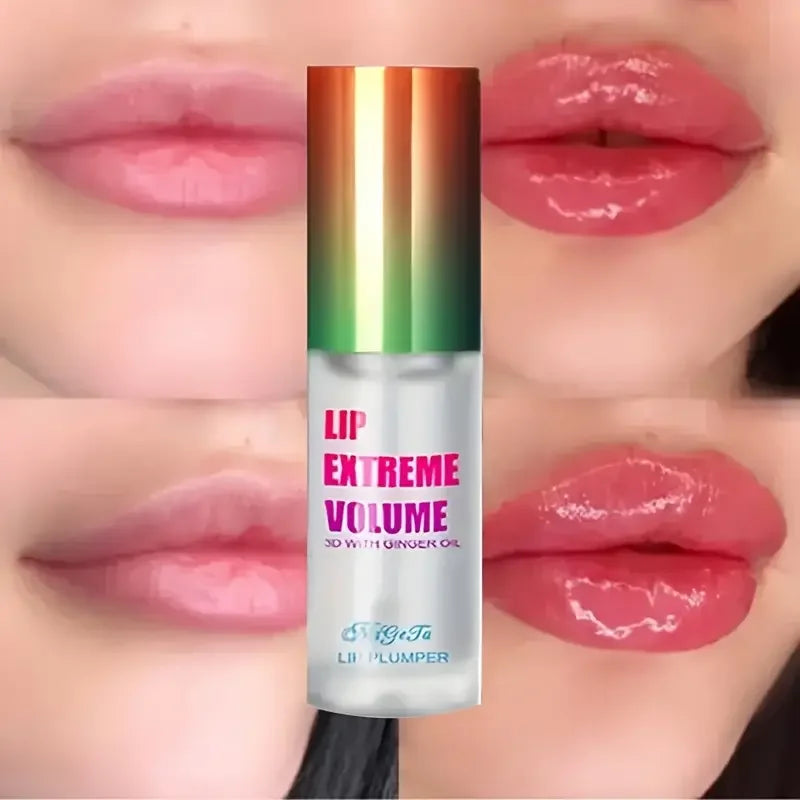 Huile Repulpante Lèvres – Gingembre & Menthe | Sérum Volumisant 1 ou 2 Pièces | Effet Pulpeux, Jeune & Sexy🚚 Livraison rapide 8 à 12 jours ouvrés FelizShop