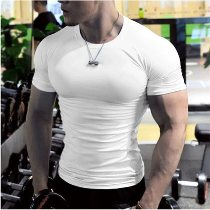 T-shirt Oversize Homme – Manches Courtes, Blanc, Séchage Rapide, Style Football & Gym, Compression Décontractée pour Sport et Streetwear🚚 Livraison rapide en 8 à 12 jours ouvrés depuis la France FelizShop