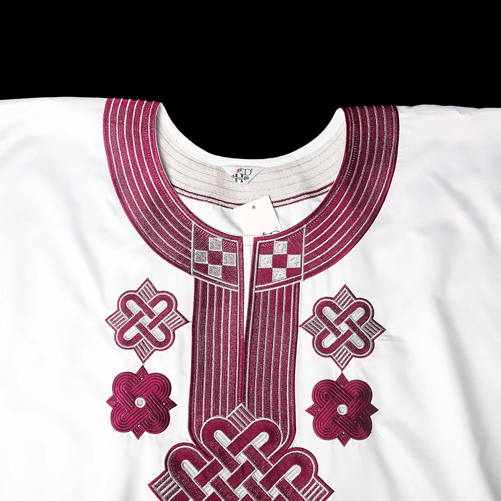 Dashiki Ensemble 3 Pièces pour Homme - Boubou, Pantalon & Veste Traditionnelle Africaine | Livraison Gratuite & Rapide - FelizShop