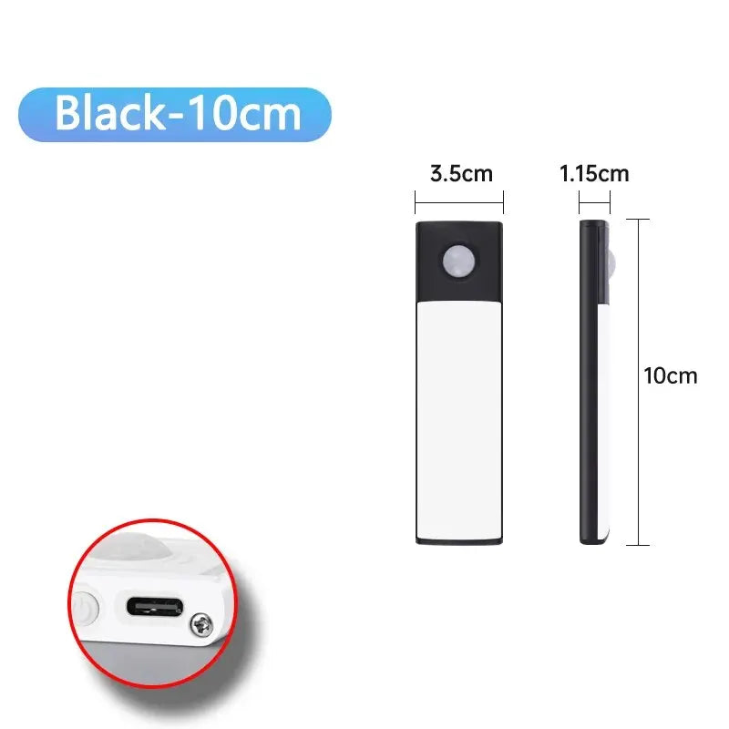 LED Cabinet Light USB Type-C Rechargeable Motion Sensor Led Lamp for Kitchen Wardrobe Cabinet Lighting 20cm/30cm/40cm/50cm/60cm 🚚 Livraison rapide en 8 à 12 jours ouvrés depuis la France FelizShop