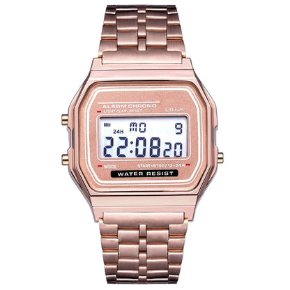 Montre Digitale LED 2025 – Sport & Waterproof – Unisexe, Style Moderne & Finition Dorée🚚 Livraison rapide en 8 à 12 jours ouvrés depuis la France FelizShop