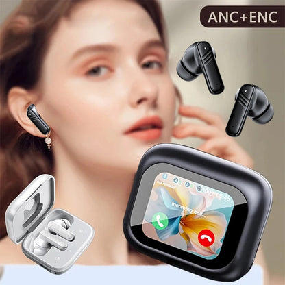 Écouteurs Sans Fil Bluetooth 5.4 – Écran Tactile & Réduction de Bruit Active (ANC) | Son HiFi & Micro ENC🚚 Livraison rapide en 8 à 12 jours ouvrés depuis la France FelizShop