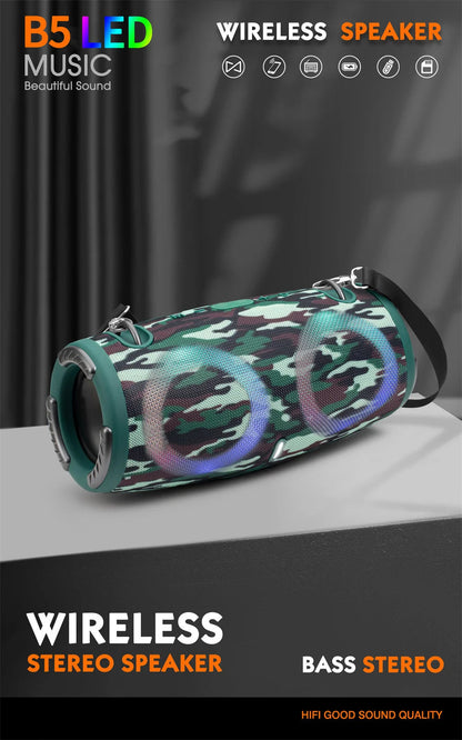 Enceinte Bluetooth Portable Étanche 100W – Son Puissant avec Lumières RGB Colorées, Subwoofer Sans Fil, Stéréo 360° Surround, TWS & Radio FM  🚚 Livraison rapide en 8 à 12 jours ouvrés depuis la France ou nos entr FelizShop