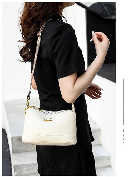 Sac à main femme – Sacs de luxe en cuir souple de haute qualité, design à plusieurs compartiments, porté épaule ou bandoulière. 🚚 Livraison rapide en 8 à 12 jours ouvrés depuis la France FelizShop