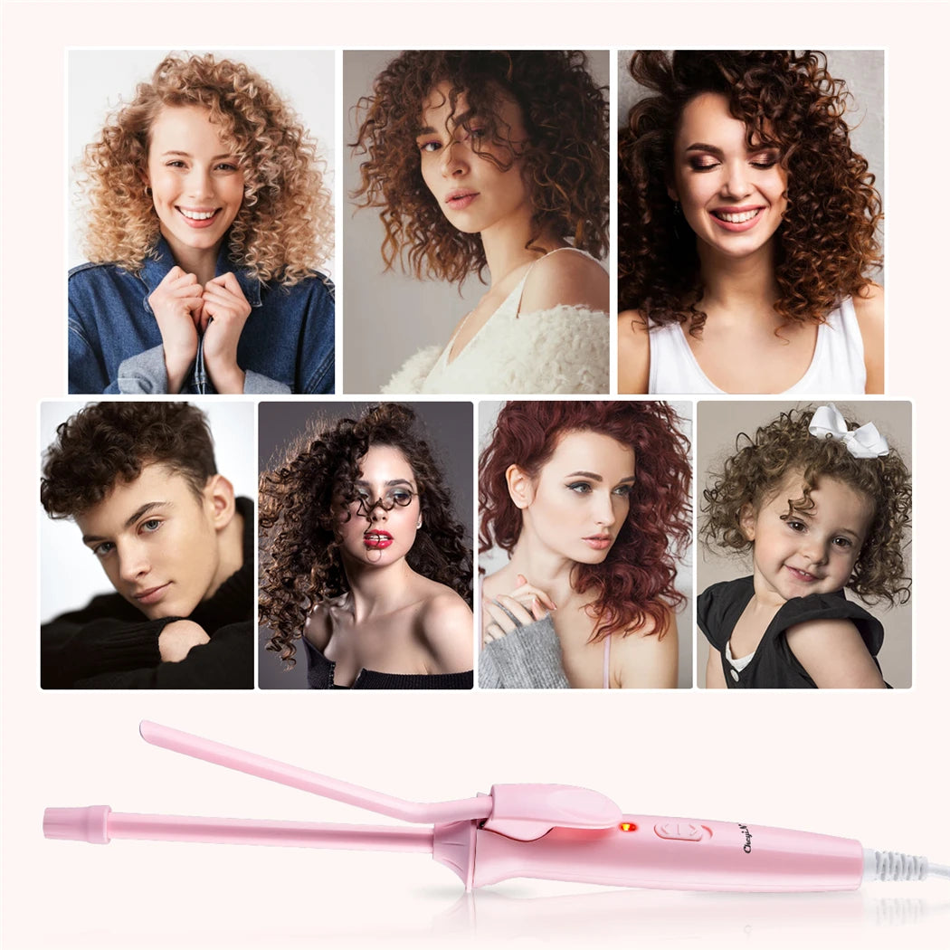 9mm Mini Hair Curling Iron Hair Curler Wand Professional Curly Tongs Ceramic Electric Salon Styling Tool Small Crimping Iron (🚚 Livraison rapide en 8 à 12 jours ouvrés depuis la France ) FelizShop