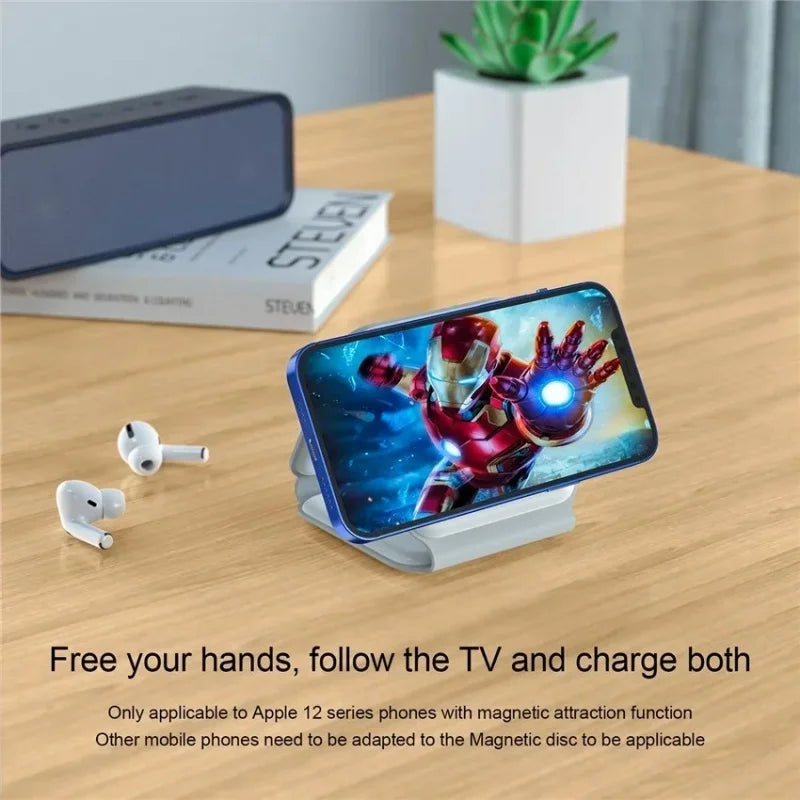 Chargeur magnétique sans fil 3-en-1 à charge rapide — Compatible iPhone 16, 15, 14 Pro Max, AirPods, Apple Watch — Support pliable pour téléphone portable
🚚 Livraison rapide en 8 à 12 jours ouvrés FelizShop