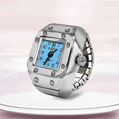 Bague Montre Rétro Punk – Anneau Quartz Vintage avec Chiffres Romains FelizShop