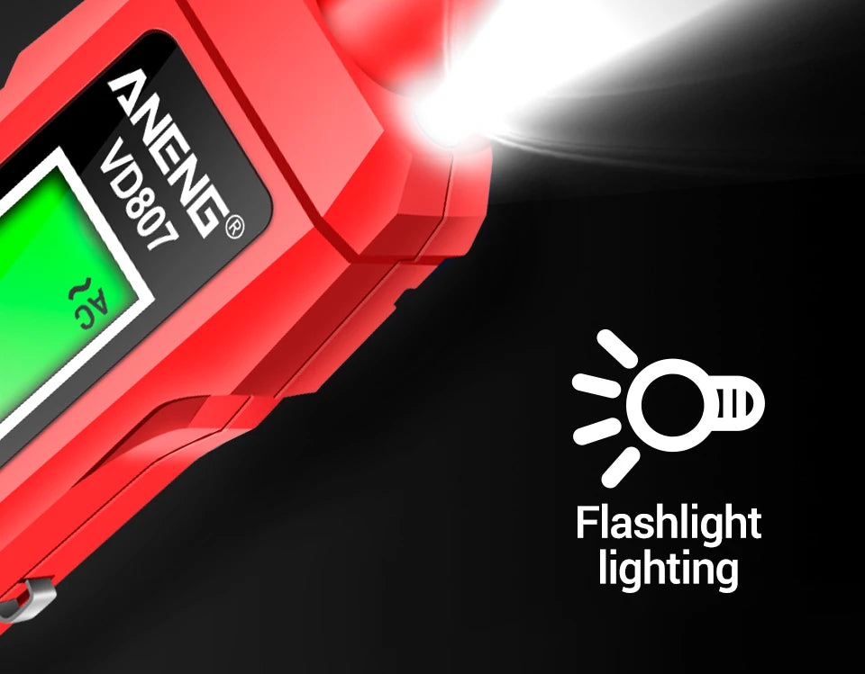 ANENG VD807 – Stylo testeur électrique intelligent à induction, capteur NCV sans contact, détecteur de tension AC 12–300V, fréquence 50/60Hz. Outil portable de détection de fils électriques.🚚Livraison gratuite ra FelizShop