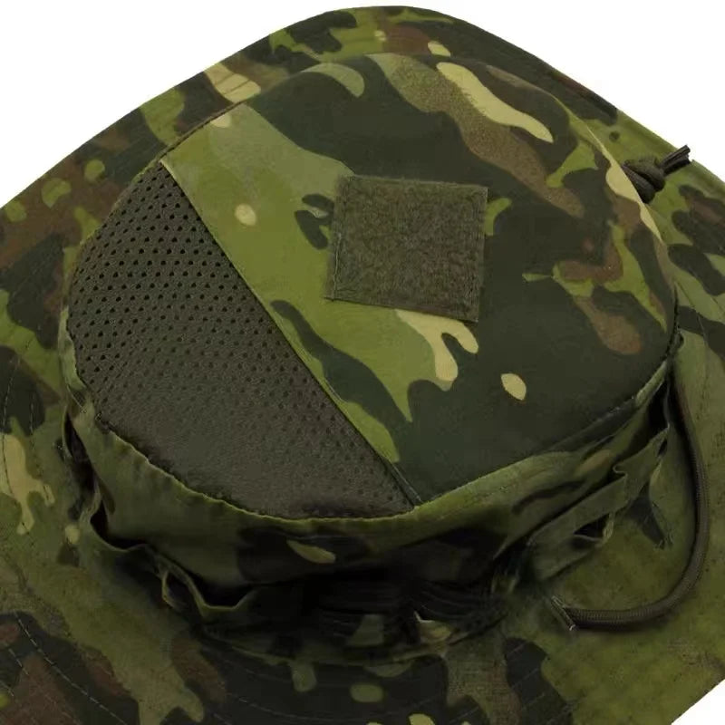 Nouvelle casquette 2025 camouflage tactique – Casquette de type Bonnie à poche carrée – Chapeau bob multicam pour la pêche, la randonnée et les activités de plein air – Protection solaire🚚 Livraison rapide FelizShop