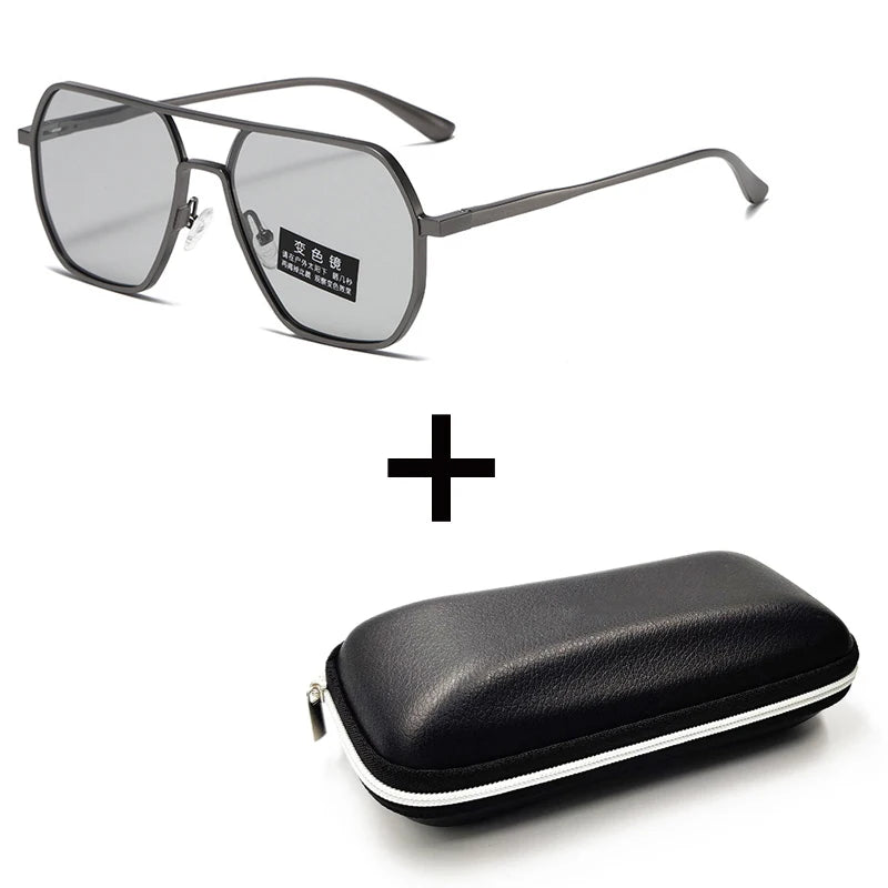 Lunettes de Soleil Photochromiques de Luxe – Polarisées & Anti-Éblouissement – Unisexe UV400🚚 Livraison rapide en 8 à 12 jours ouvrés depuis la France FelizShop