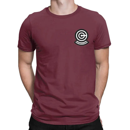 T-shirt Homme Capsule Corp – 100% Coton – Style Geek & Décontracté🚚 Livraison rapide en 8 à 12 jours ouvrés depuis la France FelizShop