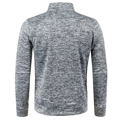 Sweatshirt Homme Demi-Zippé – Pull Épais à Col Montant, Style Décontracté pour le Printemps/Automne, Couleur Unie 🚚 Livraison rapide en 8 à 12 jours ouvrés depuis la France FelizShop