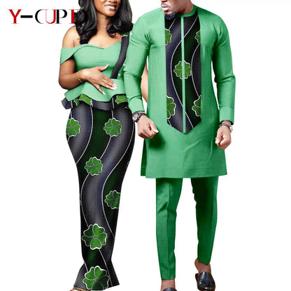 Tenue Africaine Couple – Robe Femme & Ensemble Homme FelizShop