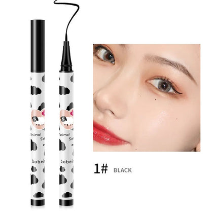 Eyeliner Liquide Waterproof – Noir & Brun | Séchage Rapide, Effet Lying Silkworm pour Regard Agrandi🚚 Livraison rapide FelizShop