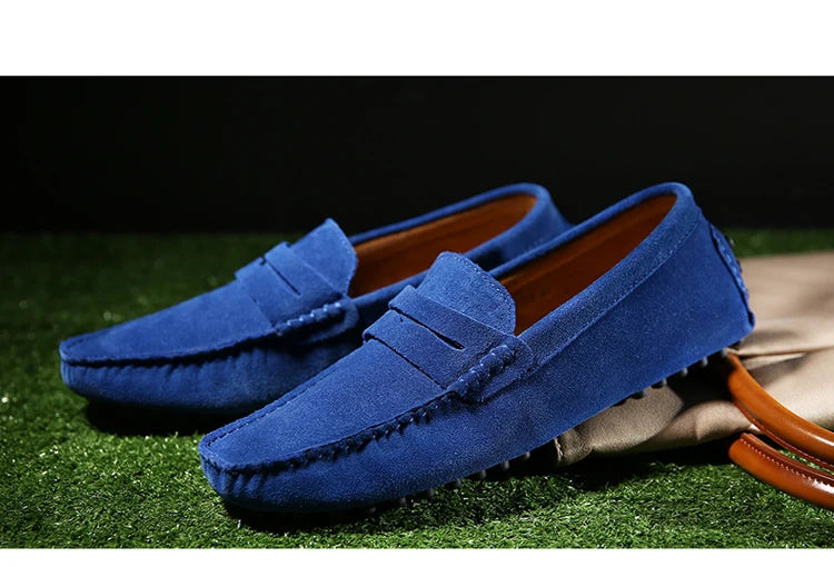 Chaussures homme 38–50 – Chaussures décontractées en cuir véritable – Mocassins tendance pour homme – Slip-on, chaussures plates pour conduite🚚 Livraison rapide en 8 à 12 jours ouvrés depuis la France FelizShop