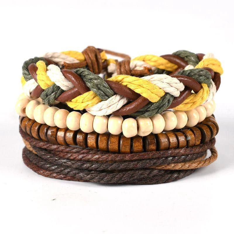 06 2024 Leather Braided Bracelet For Men 🚚 Livraison rapide en 8 à 12 jours ouvrés depuis la France FelizShop