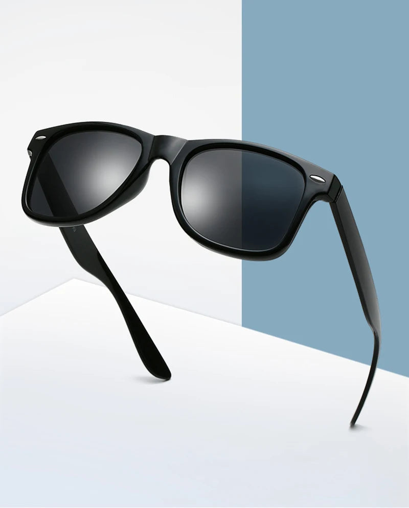 Lunettes de Soleil Rétro Polarisées – Style Carré Unisexe – Anti-Éblouissement & UV400🚚 Livraison rapide en 8 à 12 jours ouvrés depuis la France FelizShop