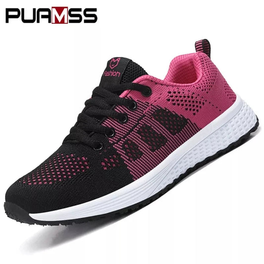 Baskets Femme 2024 – Sneakers à Semelle Épaisse, Chaussures de Sport Mode pour Printemps/Hiver, Idéales pour Courir ou au Quotidien 🚚 Livraison rapide en 8 à 12 jours ouvrés FelizShop