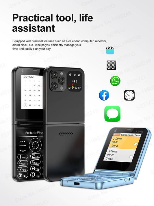 SERVO A70 PRO – Téléphone à Clapet 3G Double SIM avec Radio, Flash & Plus !
🚚Livraison gratuite rapide et sécurisé FR - FelizShop
