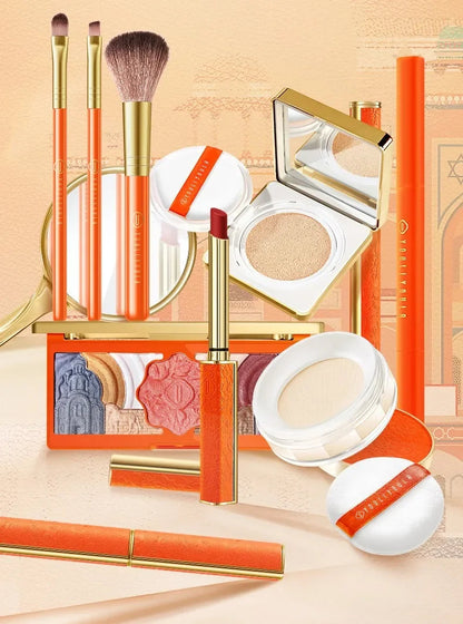 Coffret Maquillage Noël – Set Cadeau Beauté Complet | BB Cream, Rouge à Lèvres, Fards, Eyeliner, Crayon Sourcils🚚 Livraison rapide FelizShop