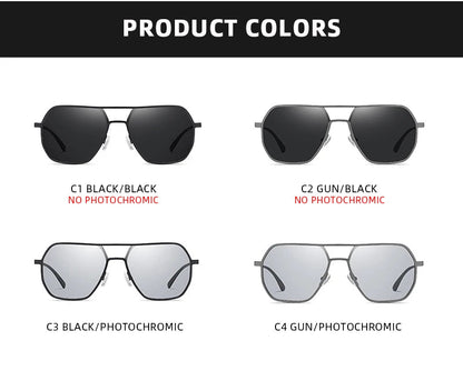 Lunettes de Soleil Photochromiques de Luxe – Polarisées & Anti-Éblouissement – Unisexe UV400🚚 Livraison rapide en 8 à 12 jours ouvrés depuis la France FelizShop