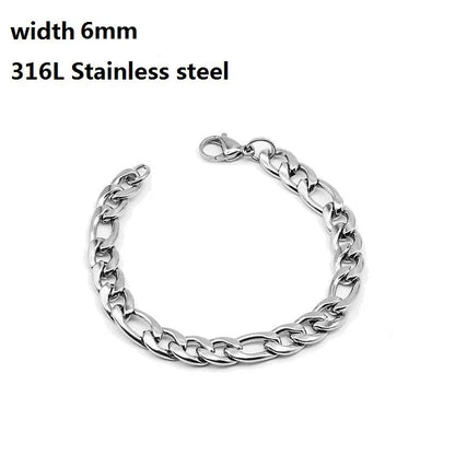Bracelet Chaîne Cubaine en Acier Inoxydable 316L – Style Figaro Unisexe – Bijou Vintage & Tendance🚚 Livraison rapide en 8 à 12 jours ouvrés depuis la France FelizShop