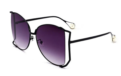 45476 Metal Square Gradient Sunglasses Men Women Pearl Decoration Brand Glasses Designer Fashion Male Female Shades 🚚 Livraison rapide en 8 à 12 jours ouvrés depuis la France FelizShop