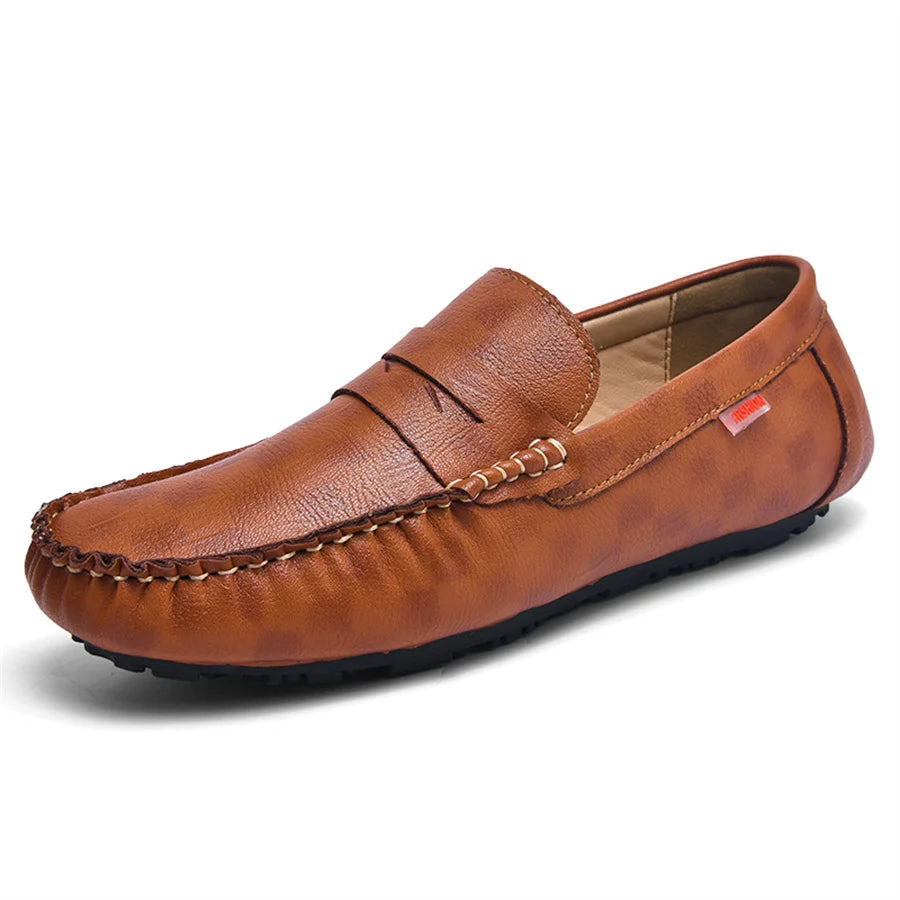 Mocassins Homme Cuir – Chaussures Décontractées à Enfiler | Loafers Style Bateau Haut de Gamme (Taille 38 à 47)🚚 Livraison rapide en 8 à 12 jours ouvrés depuis la France FelizShop