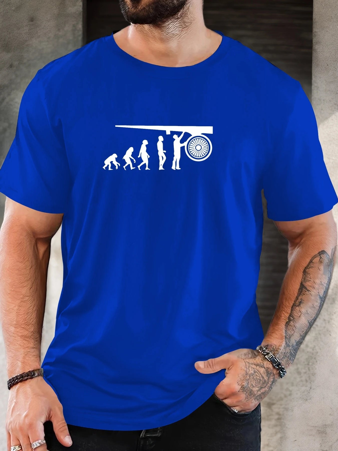T-shirt Homme 100 % Coton – Graphique & Respirant – Style Streetwear Décontracté🚚 Livraison rapide en 8 à 12 jours ouvrés depuis la France FelizShop
