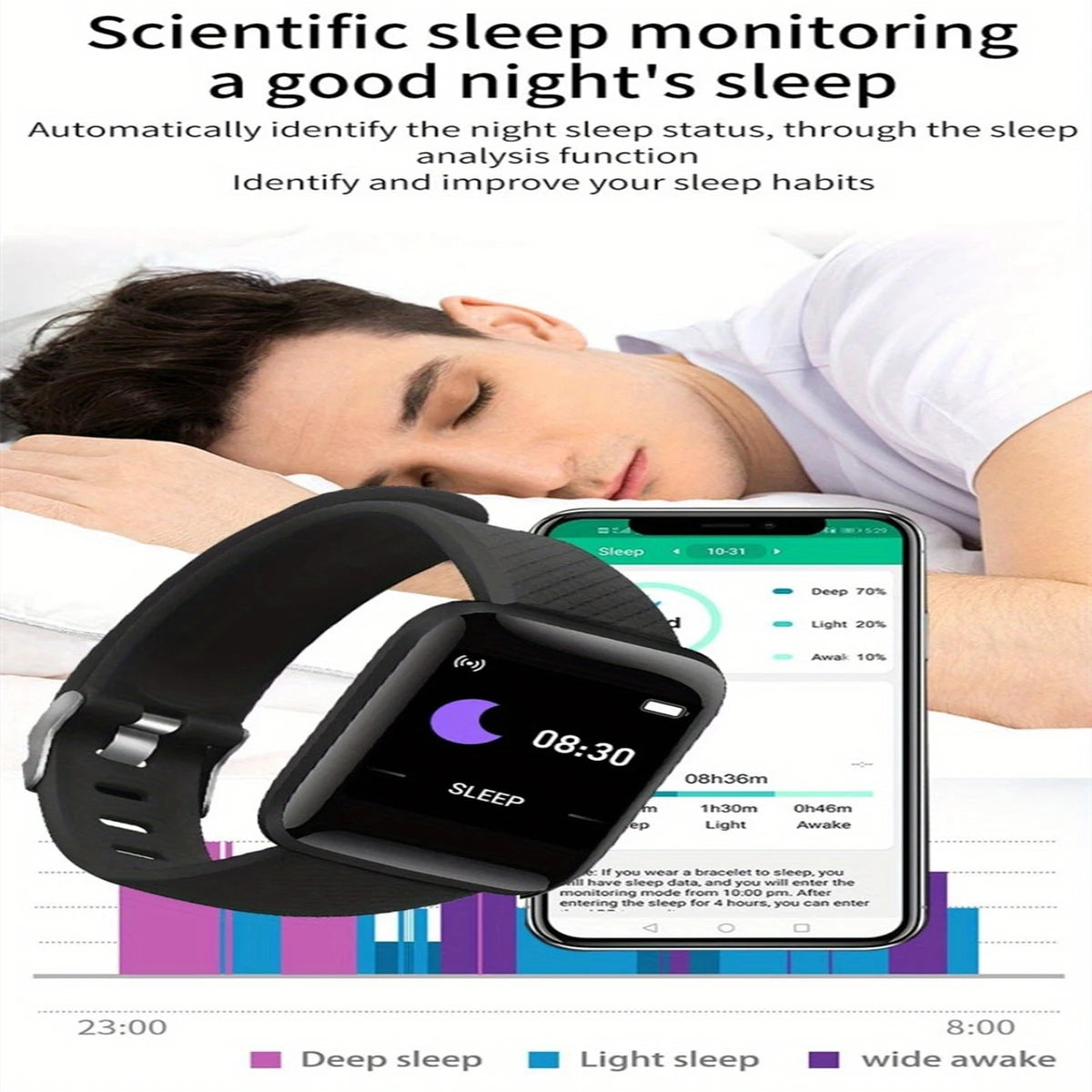 Montre connectée pour hommes et femmes — Montre bracelet Bluetooth, musique, sport, suivi santé, bracelet fitness, montre digitale
🚚 Livraison rapide en 8 à 12 jours ouvrés depuis la France FelizShop