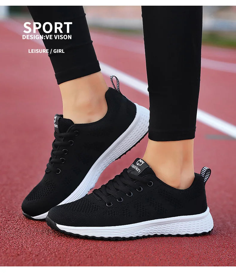 Baskets Femme 2024 – Sneakers à Semelle Épaisse, Chaussures de Sport Mode pour Printemps/Hiver, Idéales pour Courir ou au Quotidien 🚚 Livraison rapide en 8 à 12 jours ouvrés FelizShop