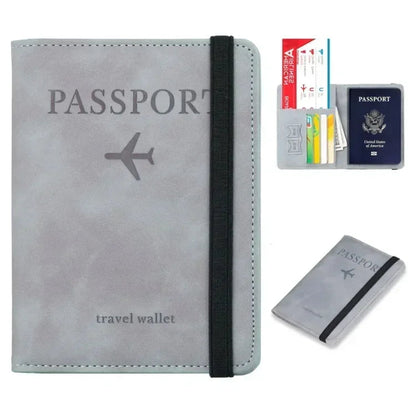 Porte-Passeport & Étui Cartes RFID – Cuir | Mixte & Sécurisé pour le Voyage🚚 Livraison rapide en 8 à 12 jours ouvrés depuis la France FelizShop