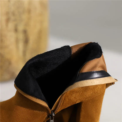 Cuissardes femme en suédine extensible – Talons hauts plateforme épais – Bottes slim au-dessus du genou – Automne / Hiver élégance & confort
🚚Livraison gratuite rapide et sécurisé FR FelizShop