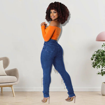 Women's Lace Up Skinny Jeans Stretch Distressed Destroyed Denim Pants Sexy Daily Date Street Going Out Night Club Party Jeans
🚚Livraison gratuite rapide et sécurisé FR FelizShop