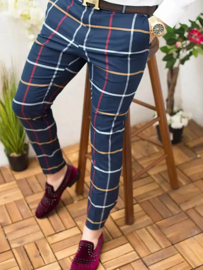 Pantalon Homme Business Décontracté | Style Rétro Imprimé | Coupe Droite Longue | Streetwear Élégant🚚Livraison rapide gratuite et sécurisée FelizShop