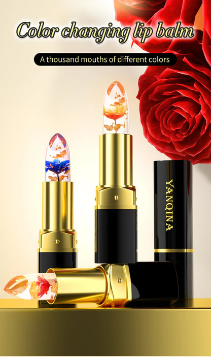 Baume à Lèvres Magique Fleur Cristal – Couleur Thermo-Réactive | Transparent, Longue Tenue & Ultra Hydratant🚚 Livraison rapide FelizShop