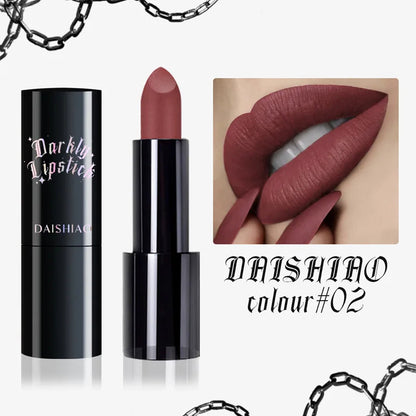 Rouge à Lèvres Mat Noir & Violet – Spécial Halloween | Waterproof & Longue Tenue | Look Gothique & Dramatique🚚 Livraison rapide FelizShop