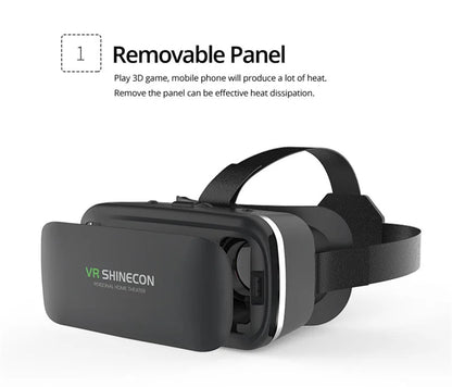 Casque VR Shinecon 10.0 – Lunettes de réalité virtuelle 3D pour smartphone. Vision binoculaire immersive, compatible jeux vidéo, films et applications VR.🚚Livraison gratuite rapide et sécurisé FR FelizShop