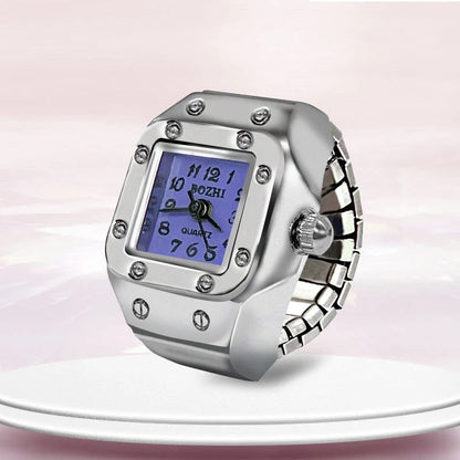 Bague Montre Rétro Punk – Anneau Quartz Vintage avec Chiffres Romains FelizShop