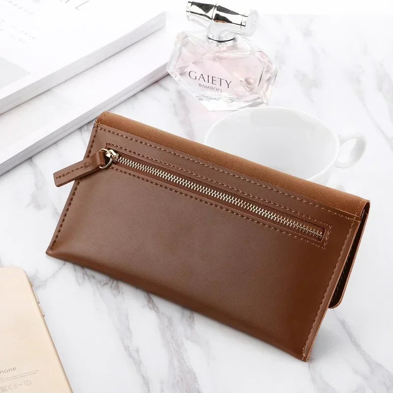 Portefeuille Femme Cuir 2023 – Pochette Enveloppe Chic, Porte-Monnaie & Cartes🚚Livraison rapide gratuite et sécurisée FelizShop