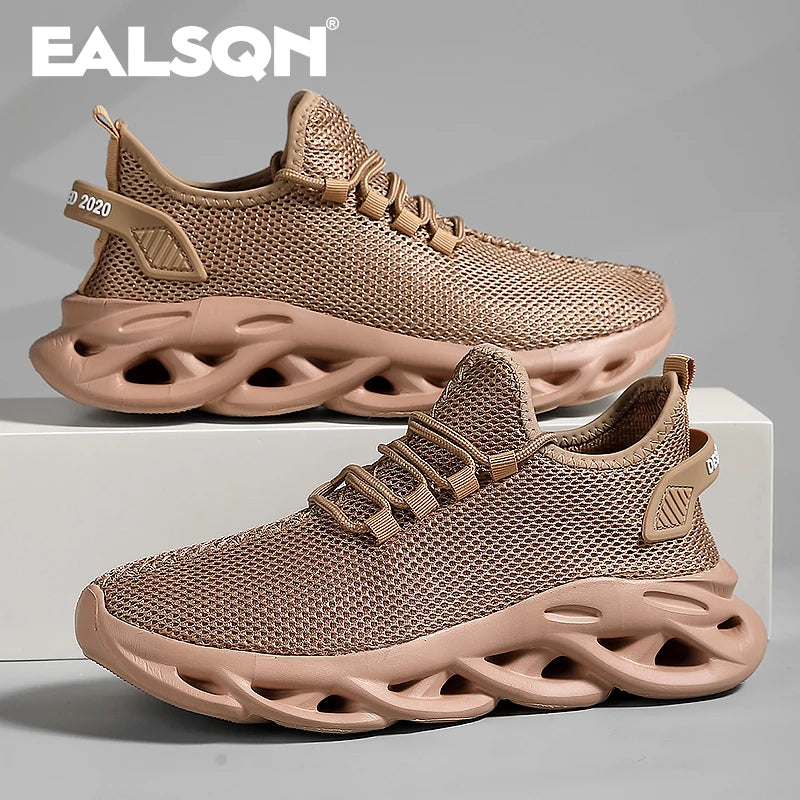 Chaussures de sport homme pour course et jogging — Sneakers décontractées noires ou marron — Mesh respirant, légères, absorption des chocs — Chaussures tennis et outdoor femme🚚 Livraison rapide en 8 à 12 jours o FelizShop