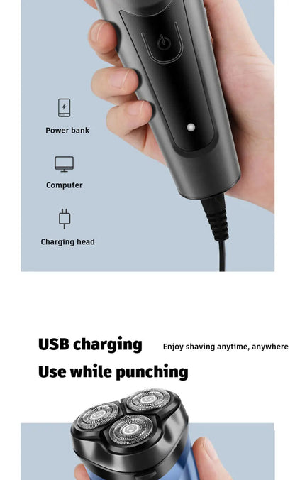 Rasoir Électrique Homme – USB Rechargeable & Étanche | Puissant & Précis🚚 Livraison rapide en 8 à 12 jours ouvrés depuis la France FelizShop