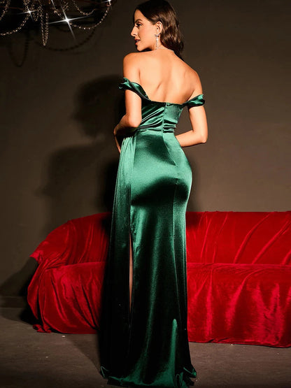HBLL Sexy Off Shoulder Satin Evening Dress Mermaid for Women Side Slit Floor Length Backless Party Gown Elegant Luxury Vestido
🚚Livraison gratuite rapide et sécurisé FR FelizShop